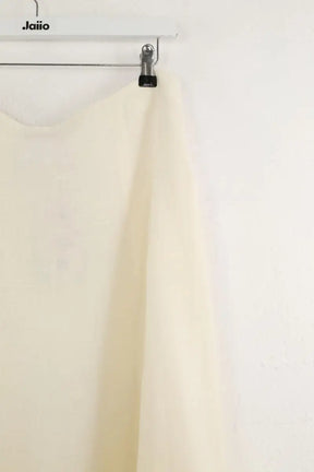 Jupe Max Mara Blanc en Lin