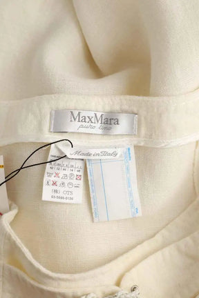 Jupe Max Mara Blanc en Lin