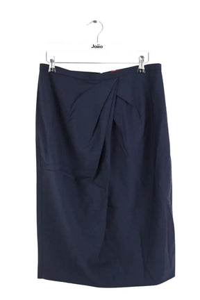 Jupe Max Mara Marine en Laine, taille XL - Seconde Main