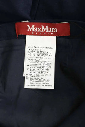 Jupe Max Mara Marine en Laine