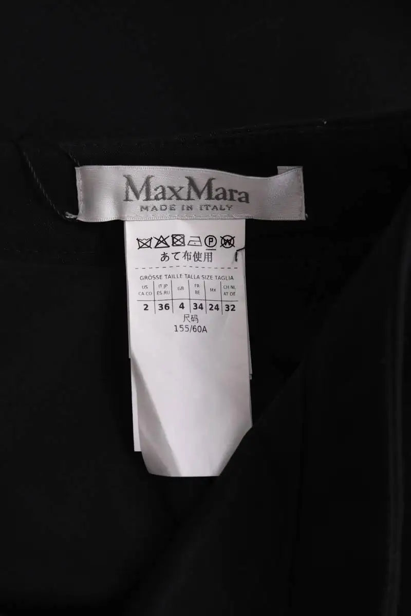 Jupe Max Mara Noir en Laine