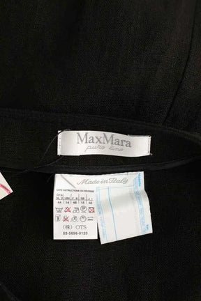 Jupe Max Mara Noir en Lin