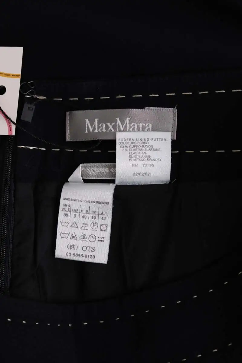 Jupe Max Mara Noir en Viscose
