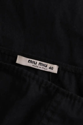 Jupe Miu Miu Noir en Coton