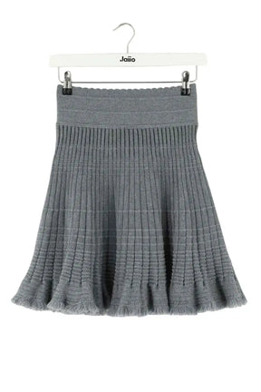 Jupe Molli Gris en Laine, taille S - Seconde Main