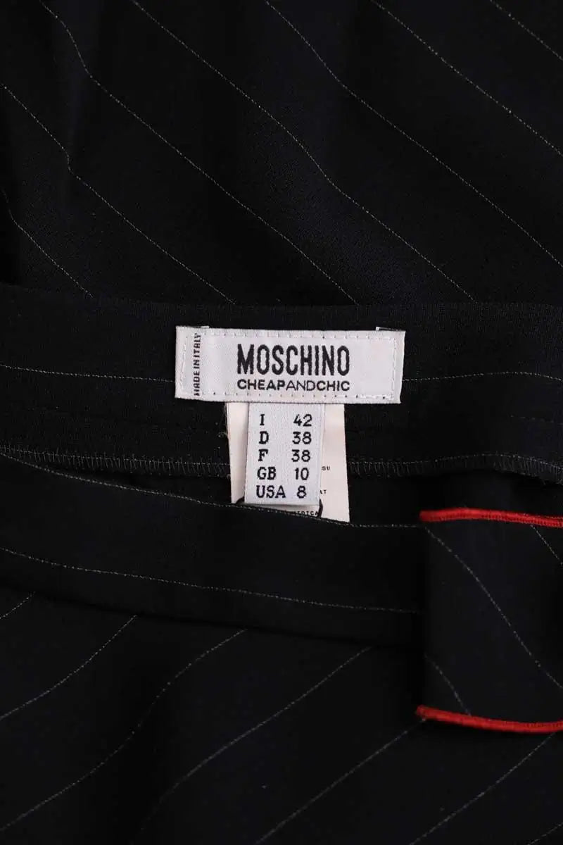 Jupe Moschino Noir en Synthétique