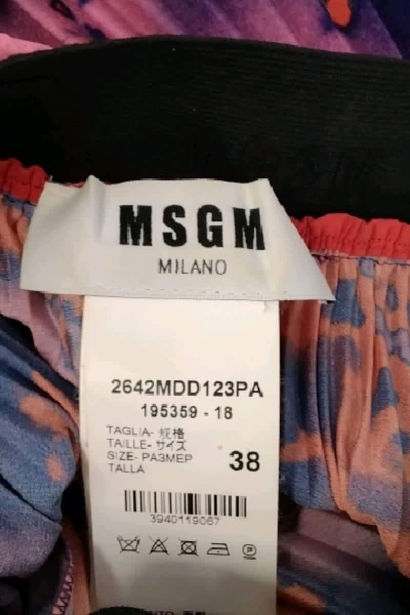 Jupe MSGM Rouge en Polyester