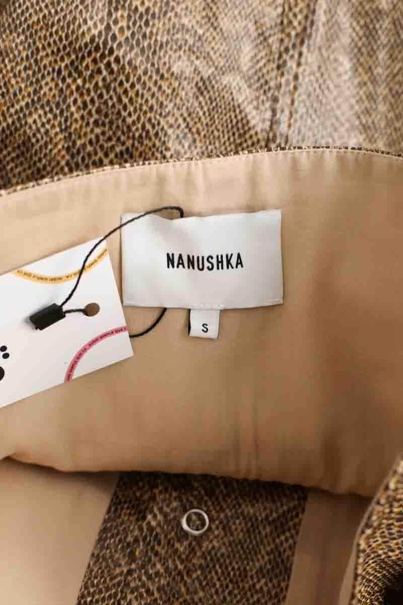 Jupe Nanushka Marron en Polyester