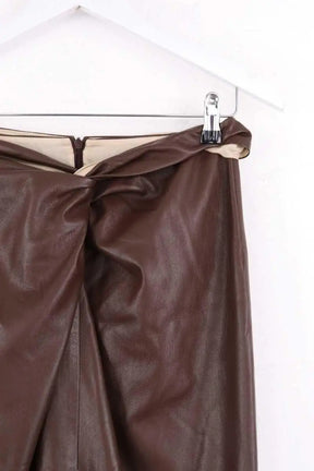 Jupe Nanushka Marron en Synthétique