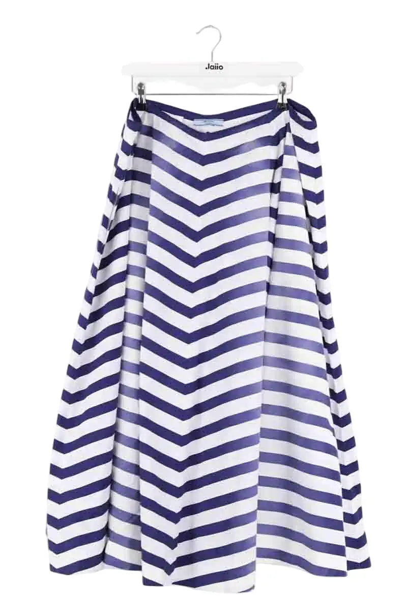 Jupe Prada Bleu en Coton, taille M - Seconde Main