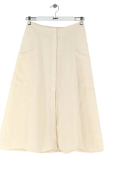 Jupe Rails Beige en Lin, taille S - Seconde Main