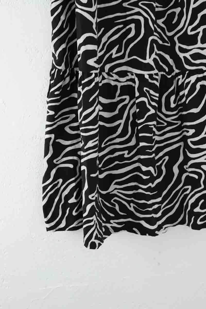 Jupe Rails Noir en Coton