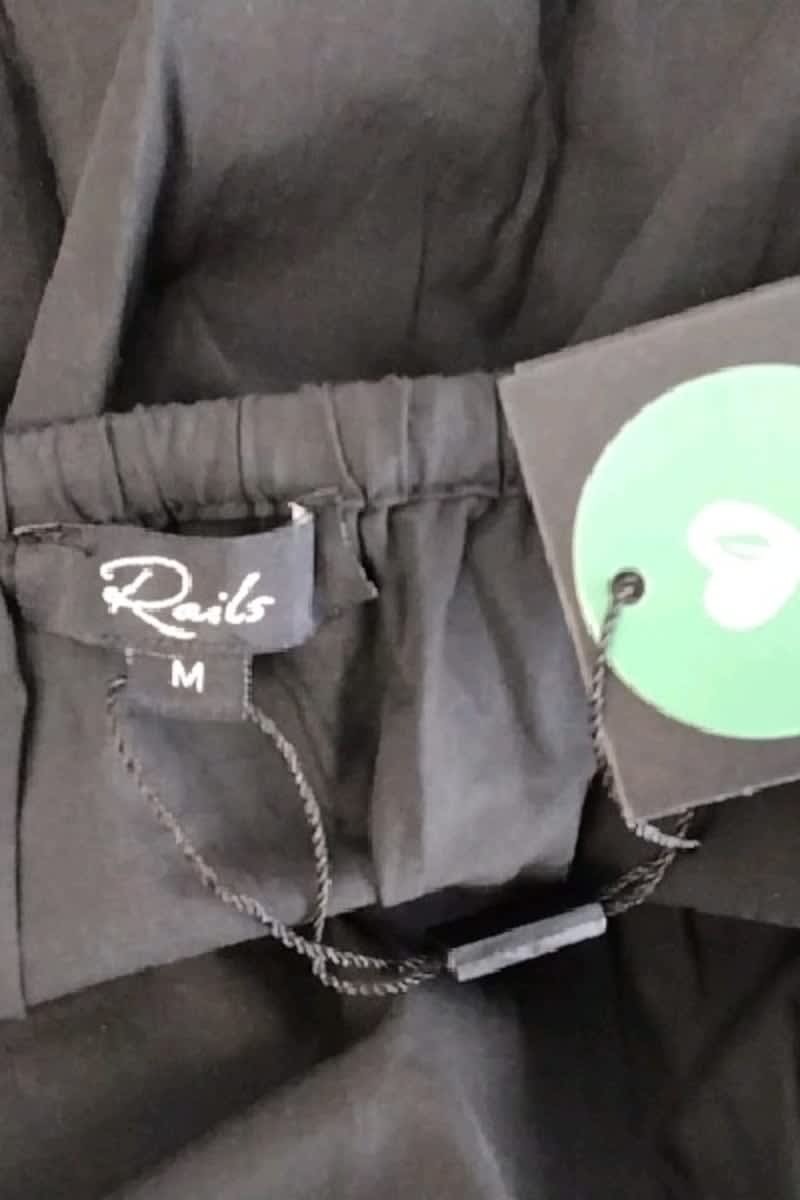 Jupe Rails Noir en Coton