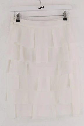 Jupe Red Valentino Blanc en Synthétique