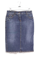Jupe Red Valentino Bleu en Coton, taille M - Seconde Main