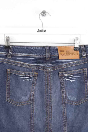 Jupe Red Valentino Bleu en Coton