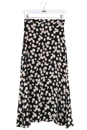 Jupe Reformation Noir en Synthétique, taille XS - Seconde Main