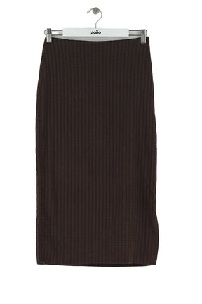 Jupe Rouje Marron en Coton, taille S - Seconde Main