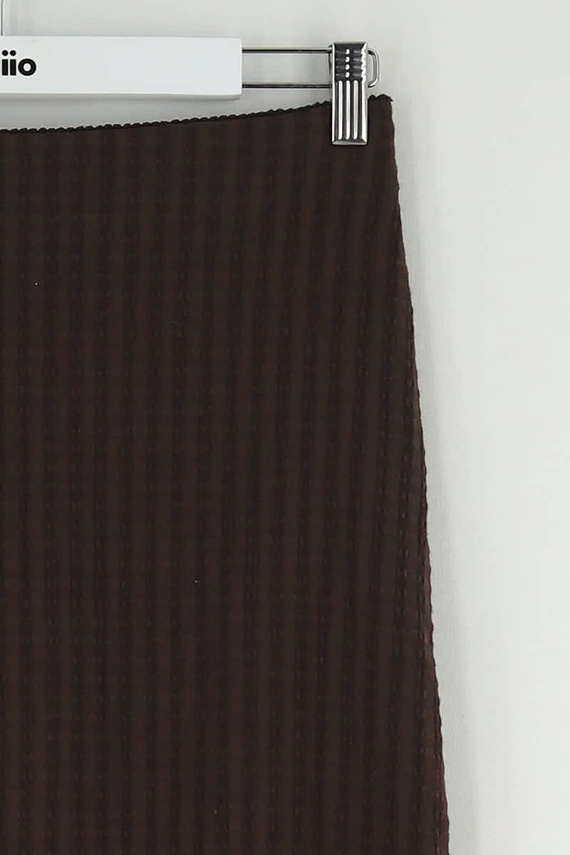 Jupe Rouje Marron en Coton