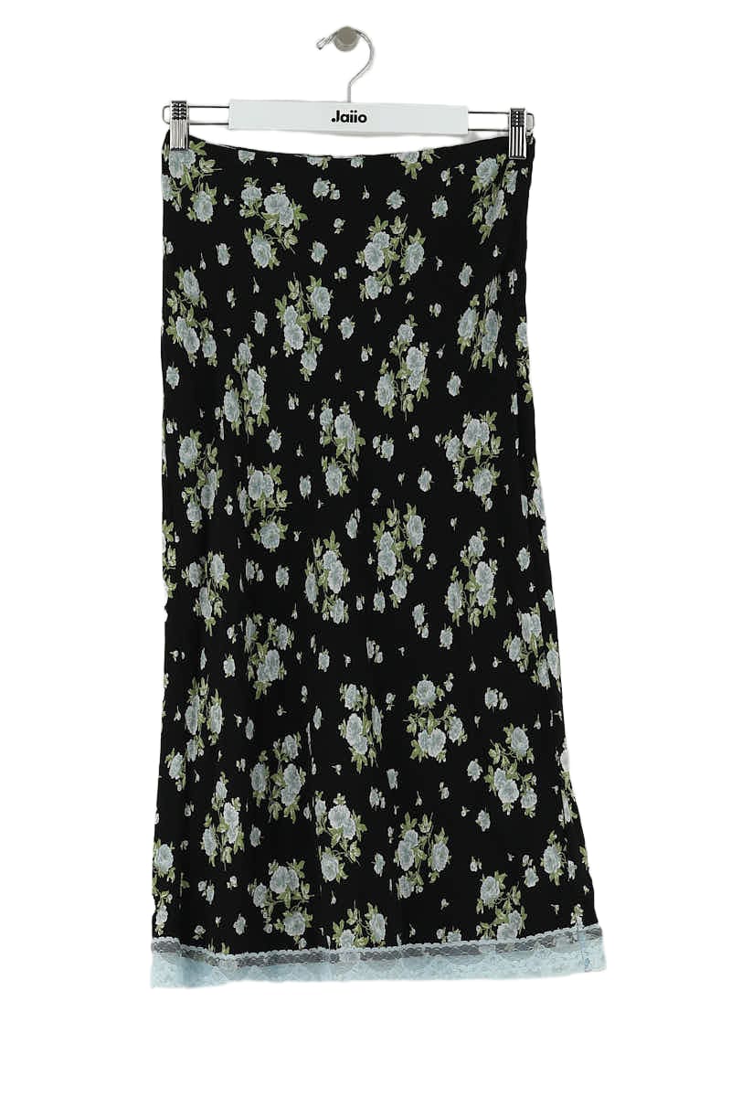 Jupe Rouje Noir en Viscose, taille S - Seconde Main
