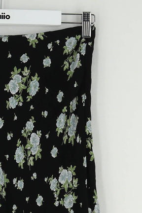 Jupe Rouje Noir en Viscose