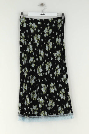 Jupe Rouje Noir en Viscose