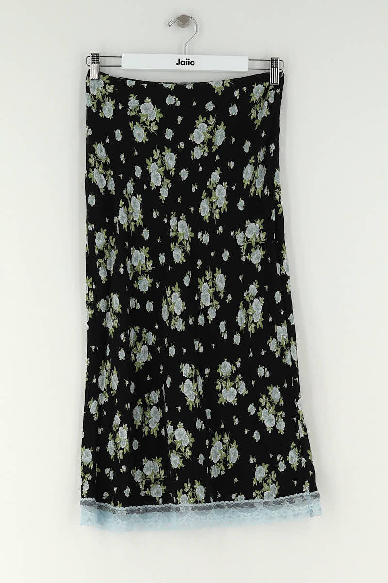 Jupe Rouje Noir en Viscose