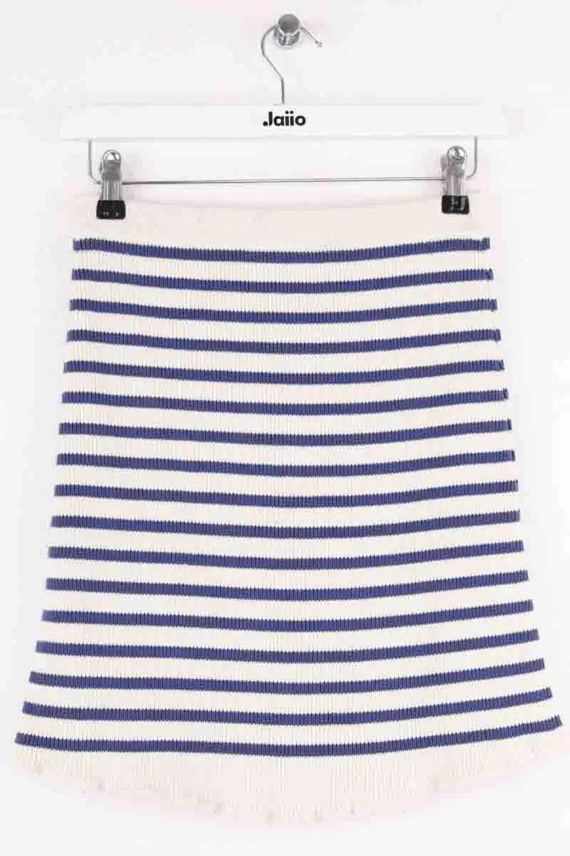 Jupe Saaj Blanc en Coton