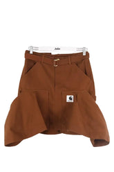 Jupe Sacai Marron en Coton, taille M - Seconde Main