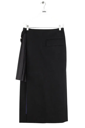 Jupe Sacai Noir en Laine, taille L - Seconde Main