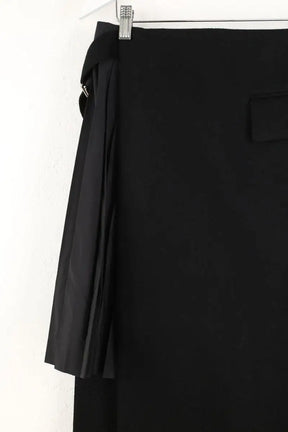 Jupe Sacai Noir en Laine