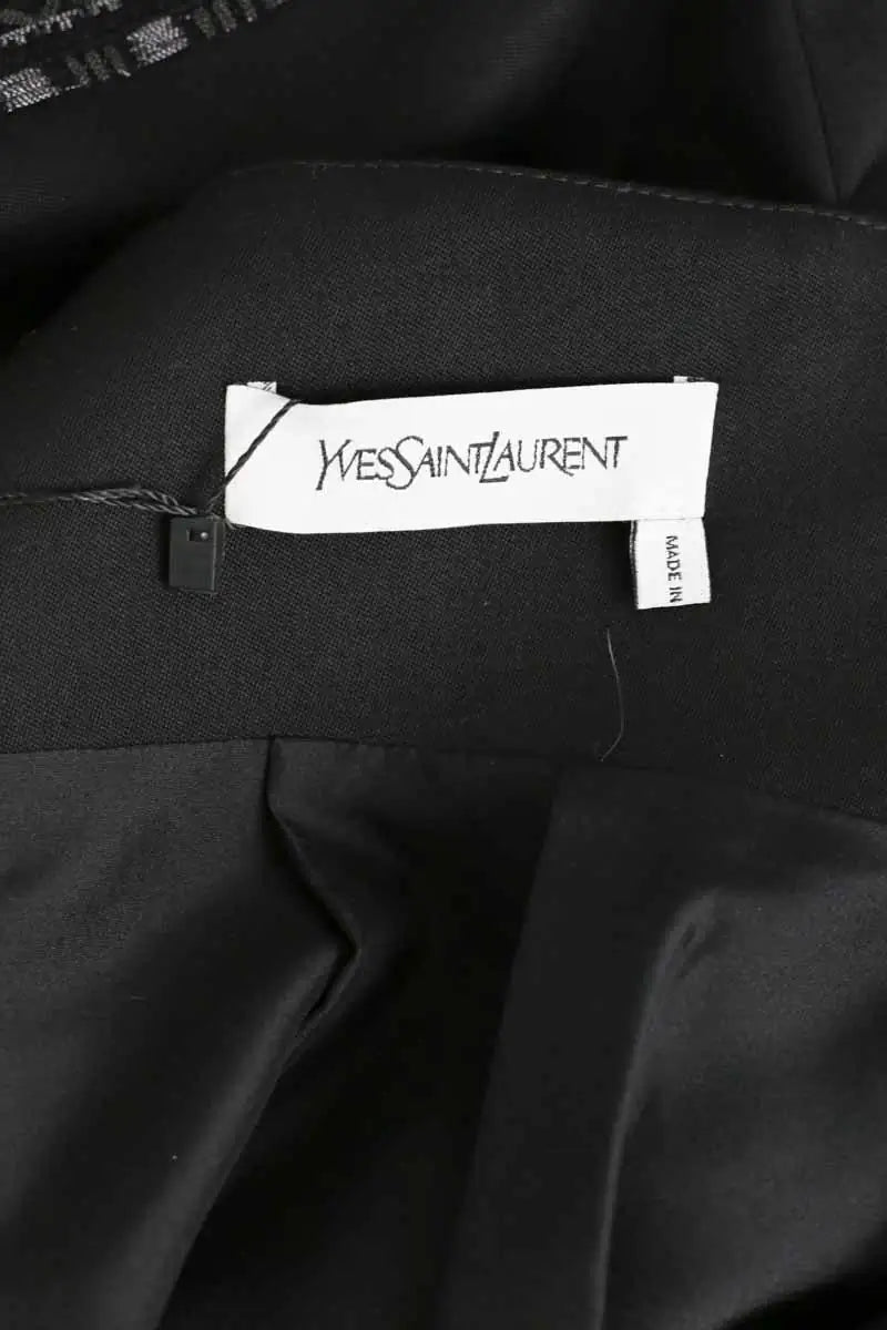 Jupe Saint Laurent Noir en Laine
