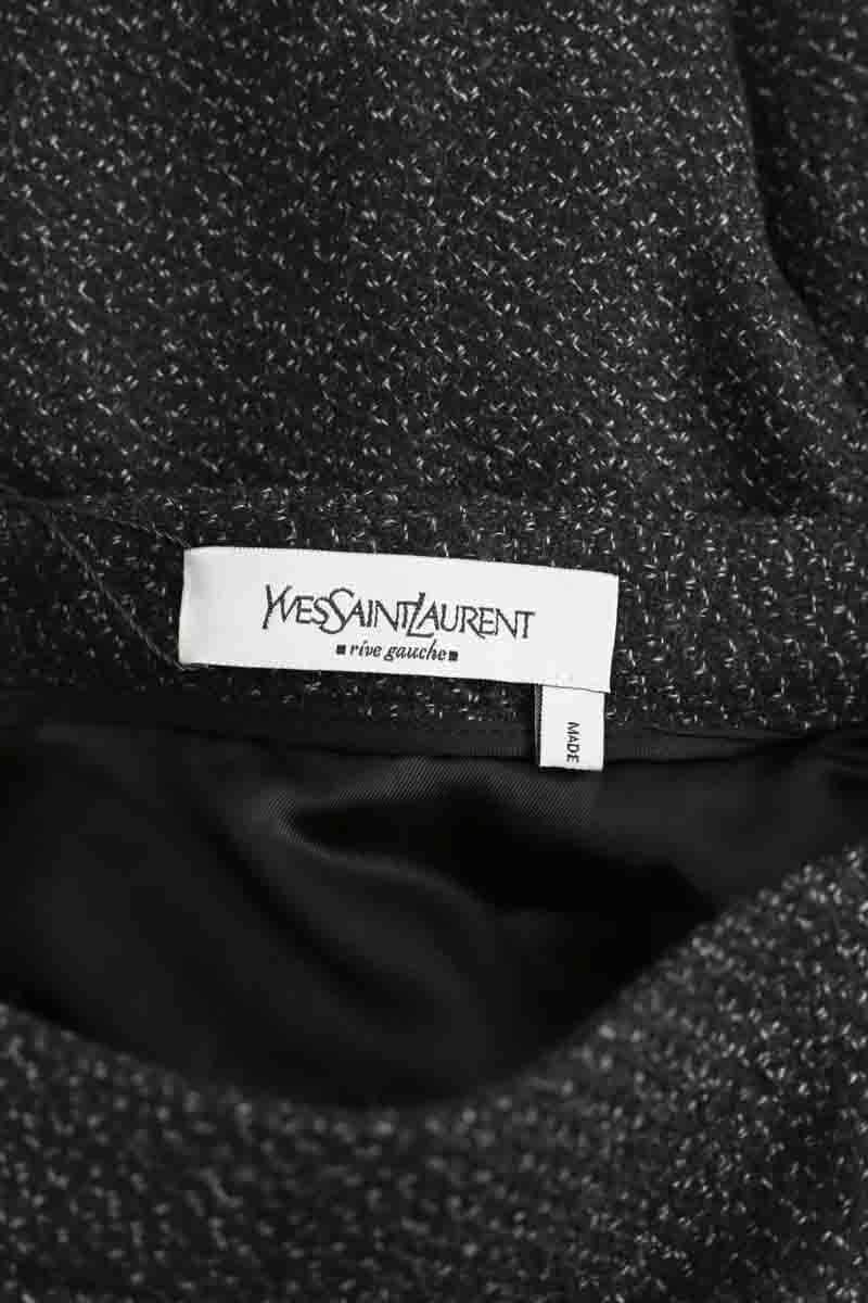 Jupe Saint Laurent Noir en Laine