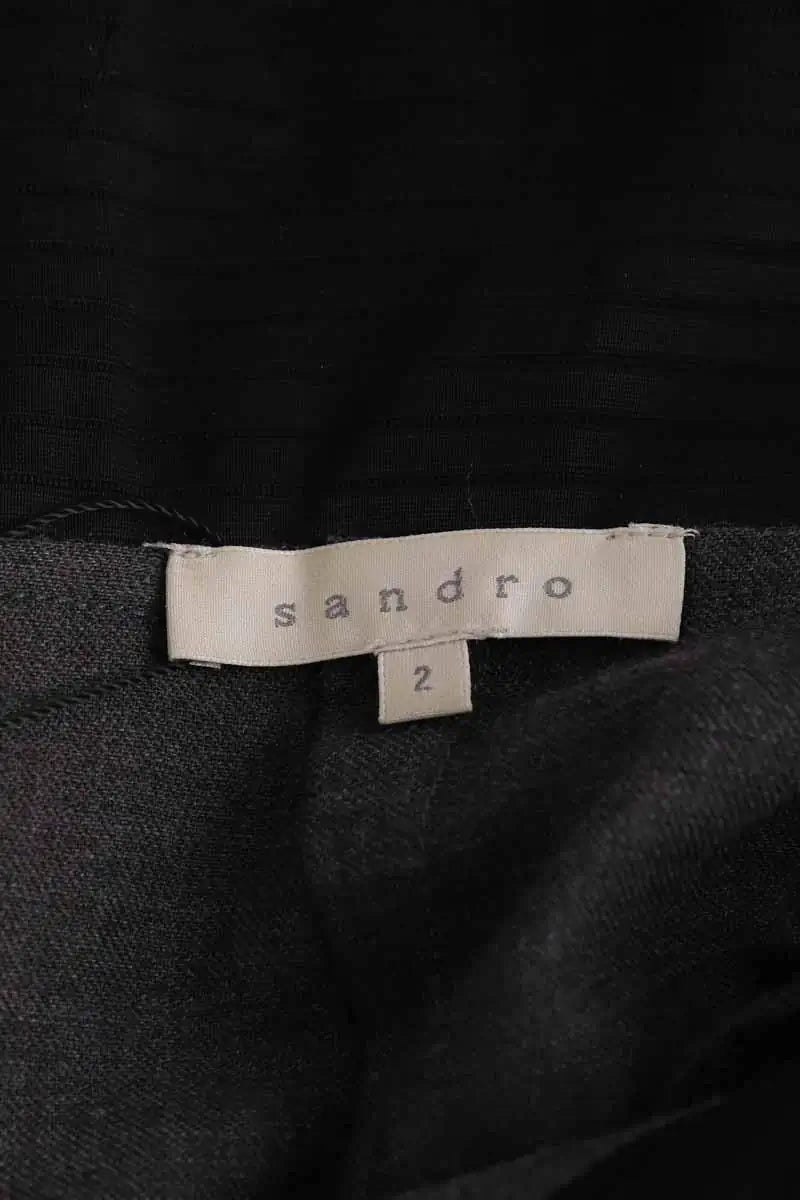 Jupe Sandro Anthracite en Laine