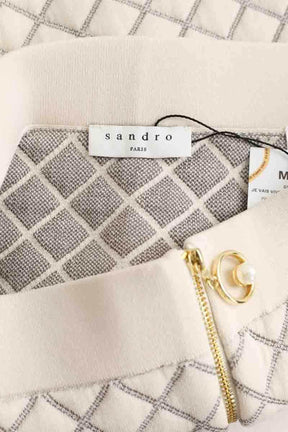 Jupe Sandro Blanc en Viscose