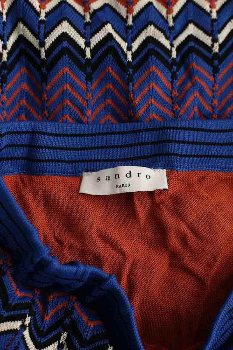 Jupe Sandro Bleu en Coton