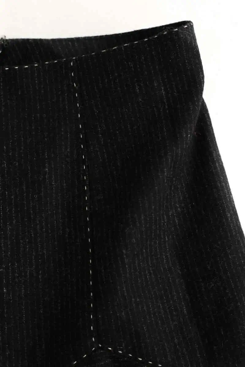 Jupe Sandro Noir en Cuir