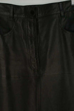 Jupe Sandro Noir en Cuir
