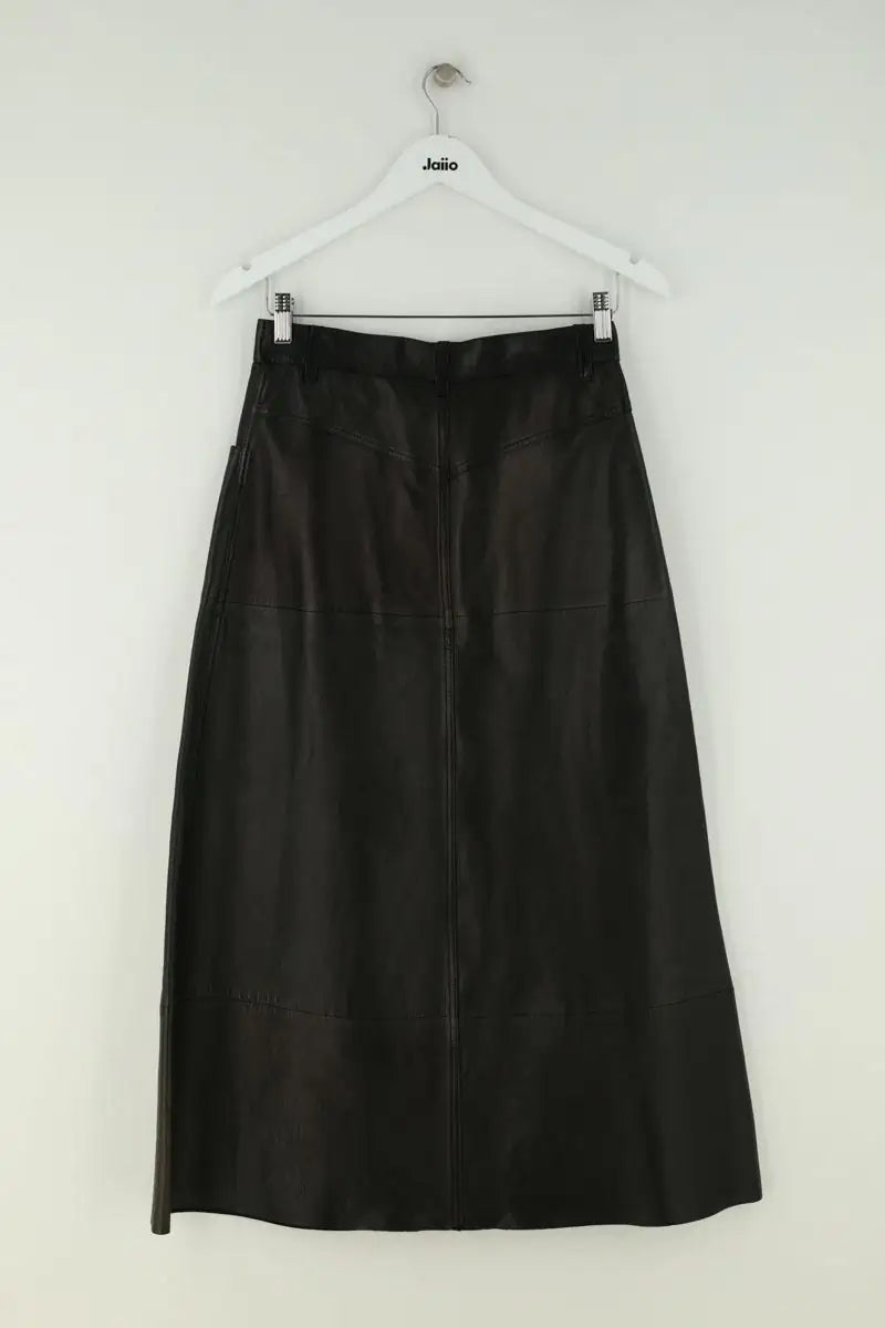 Jupe Sandro Noir en Cuir