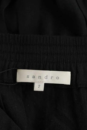 Jupe Sandro Noir en Polyester