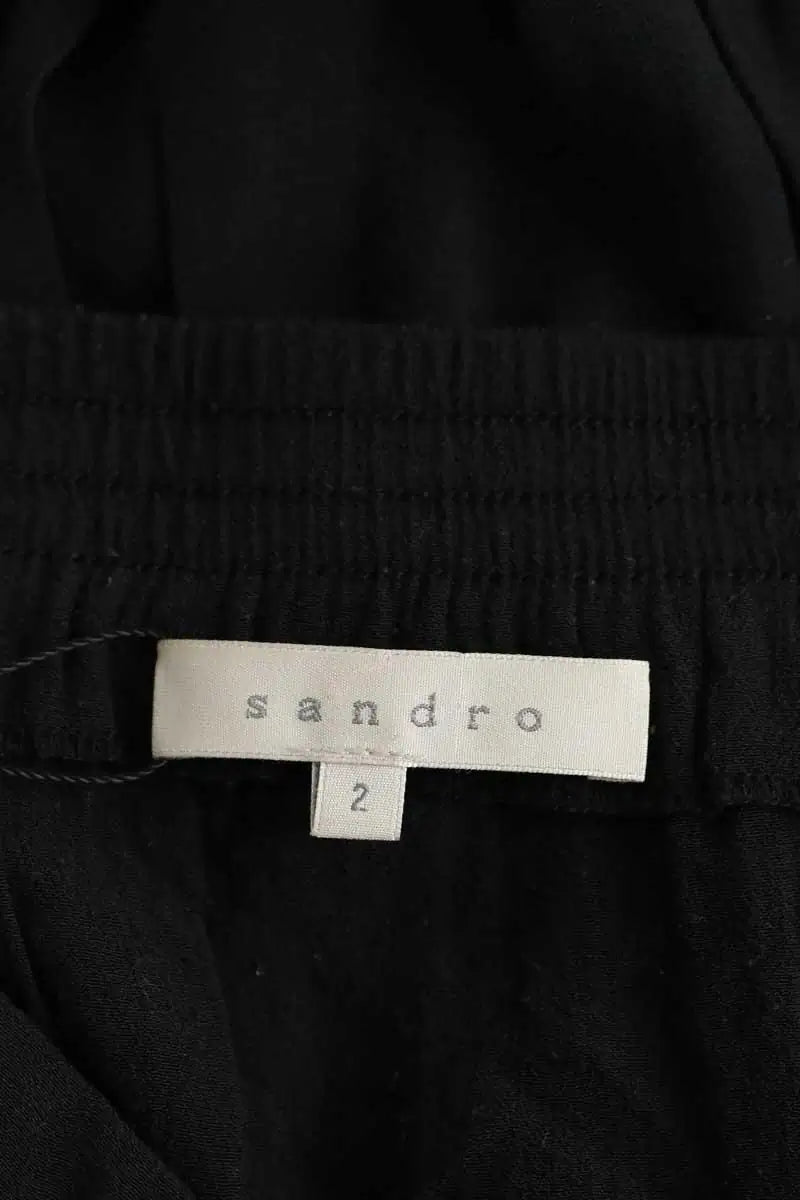 Jupe Sandro Noir en Polyester