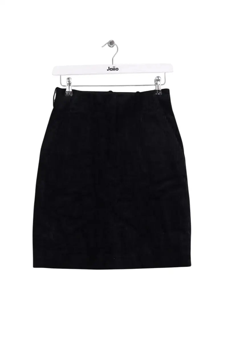Jupe Sandro Noir en Velours, taille S - Seconde Main