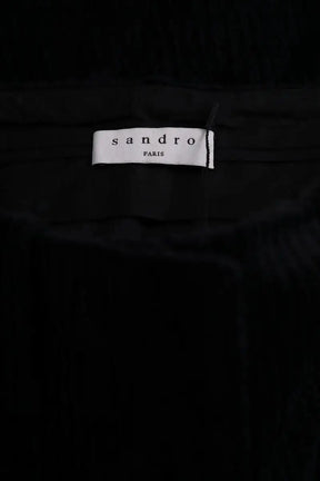 Jupe Sandro Noir en Velours