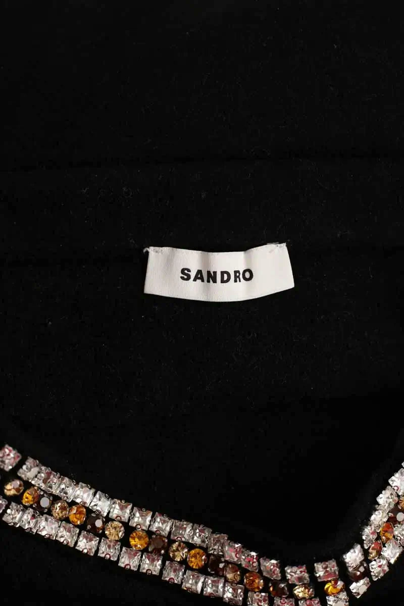 Jupe Sandro Noir en Viscose