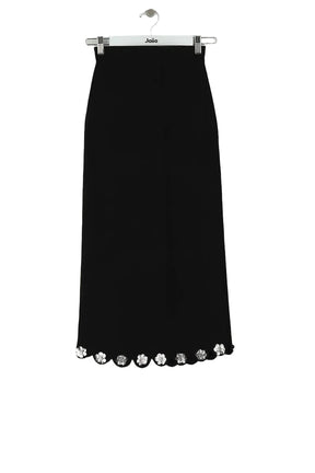 Jupe Sandro Noir en Viscose, taille S - Seconde Main