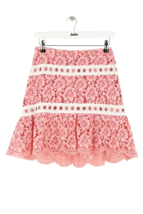 Jupe Sandro Rose en Viscose, taille M - Seconde Main