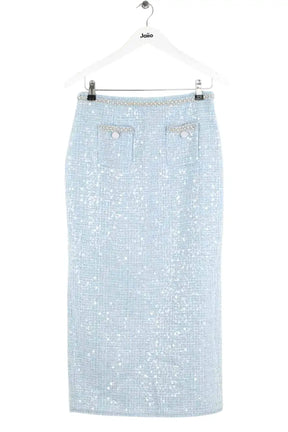 Jupe Self-Portrait Bleu en Polyester, taille M - Seconde Main