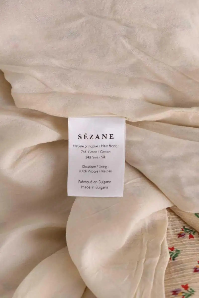 Jupe Sézane Beige en Coton