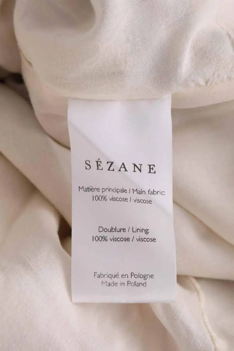 Jupe Sézane Beige en Viscose