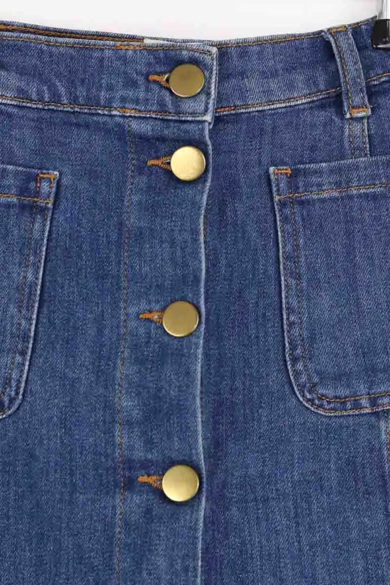Jupe Sézane Bleu en Coton